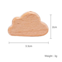 Beech Wooden Baby Teether Beads – 10pcs Rodent DIY Necklace Set