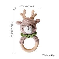 Baby Rattle Teether Toys - Crochet Animal Rattle | Newborn Gift
