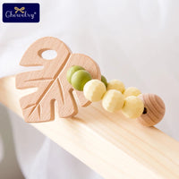 Wooden Teether Animal Set – Natural Beech Baby Teething Toys