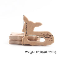 Wooden Animal Teether Pendant – Safe Baby Gym Toy, Beech Wood