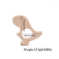 Wooden Teether Animal Set – Natural Beech Baby Teething Toys