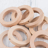 Maple Wooden Teether Rings 20PC – Safe DIY Baby Teething Toys
