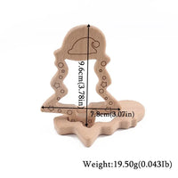 Wooden Teether Animal Set – Natural Beech Baby Teething Toys