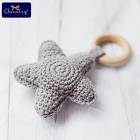 Baby Rattle & Teether Set - Crochet Star Montessori Toys