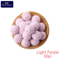 16mm Wooden Crochet Teething Beads – 10pcs Baby DIY Pacifier Chain
