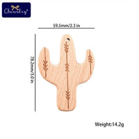 Wooden Teether Animal Set – Natural Beech Baby Teething Toys