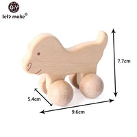 Wooden Car Toys: Montessori Beech Blocks | Personalized Gifts