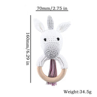 Baby Rattle Teether Toys - Crochet Animal Rattle | Newborn Gift