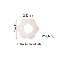 Beech Wooden Baby Teether Beads – 10pcs Rodent DIY Necklace Set