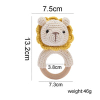 Baby Rattle Teether Toys - Crochet Animal Rattle | Newborn Gift