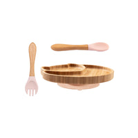 Custom Baby Feeding Set - Bamboo Bowl, Spoon & Fork