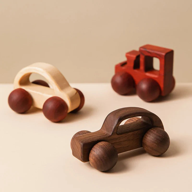 Montessori Beech Wood Cartoon Car
