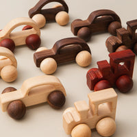 Montessori Beech Wood Cartoon Car - Educational Wooden Toy for Babies 0-12 Months - Best in uk