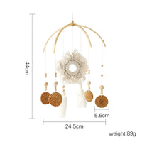 Baby Crib Mobile with Wooden Rabbit | Musical Bed Bell Toy