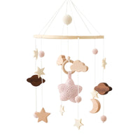 Baby Wooden Crib Mobile – Musical Bed Bell Rattle Toy Gift