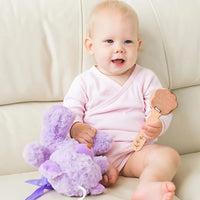 Wooden Montessori Bear Rattle – BPA Free Teething Toy for Babies