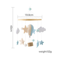 Hot Air Balloon Baby Mobile - Musical Crib Toy for Infants