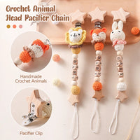 Wooden Personalized Baby Pacifier Clip – BPA Free, Teething Gift