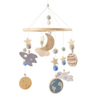 Wooden Baby Crib Mobile with Music Box – Teddy Bear Rattle Toy