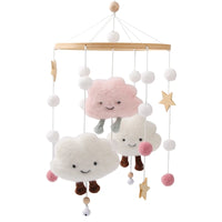 Baby Crib Mobile with Wooden Rabbit | Musical Bed Bell Toy