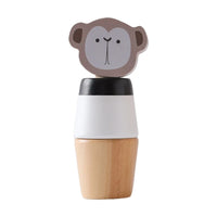 Wooden Montessori Bear Rattle – BPA Free Teething Toy for Babies