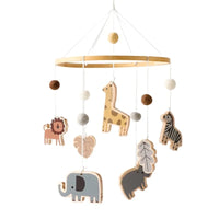 Wooden Dinosaur Baby Crib Mobile – Soft Felt Rattle Toy Gift