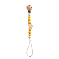 Wooden Personalized Baby Pacifier Clip – BPA Free, Teething Gift
