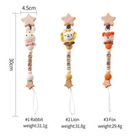 Wooden Personalized Baby Pacifier Clip – BPA Free, Teething Gift