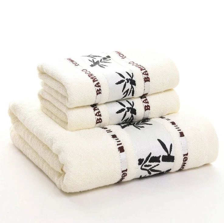 Bamboo Fiber Baby Bath Towel Set – Ultra Soft, 3-Piece Eco Luxury