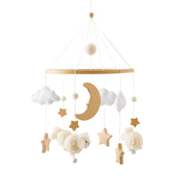 Baby Wooden Crib Mobile – Musical Bed Bell Rattle Toy Gift