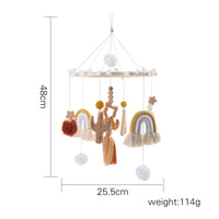 Baby Crib Mobile with Wooden Rabbit | Musical Bed Bell Toy