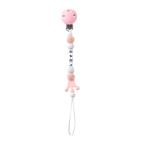 Wooden Personalized Baby Pacifier Clip – BPA Free, Teething Gift