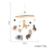 Baby Crib Mobile with Wooden Rabbit | Musical Bed Bell Toy