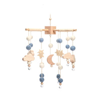 Baby Wooden Crib Mobile – Musical Bed Bell Rattle Toy Gift