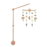 Baby Wooden Crib Mobile & Rattle Toy – Musical Bed Bell for Newborns