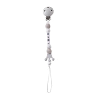 Wooden Personalized Baby Pacifier Clip – BPA Free, Teething Gift