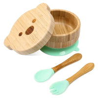 Bamboo Baby Tableware Set – BPA-Free, Non-Slip Feeding Dishes