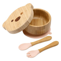 Bamboo Baby Tableware Set – BPA-Free, Non-Slip Feeding Dishes