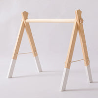 Montessori Wooden Baby Gym Frame – Sensory Rattle Toys Set