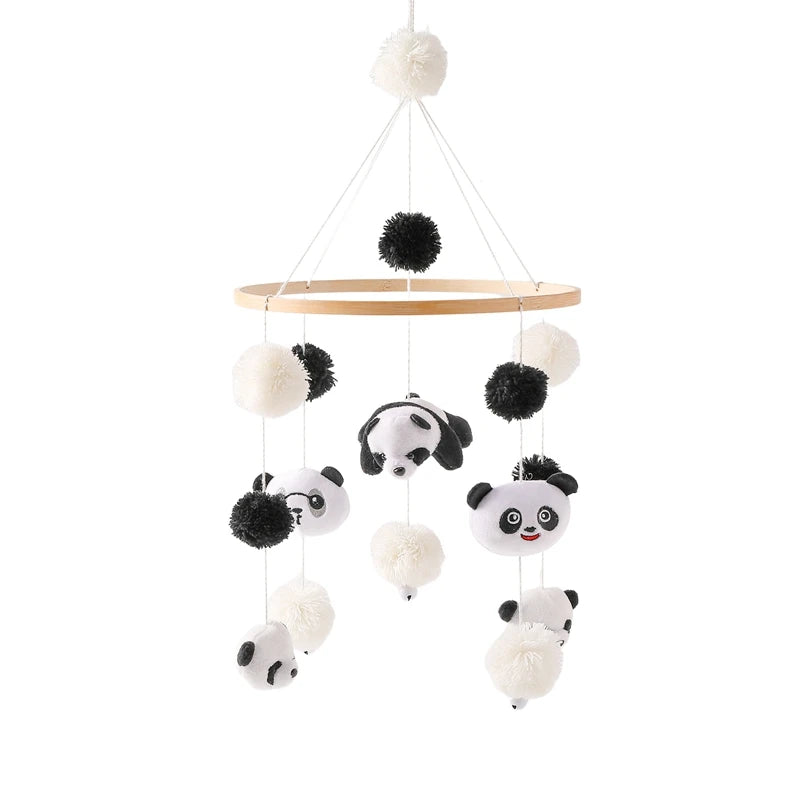 Baby Crib Mobile with Wooden Rabbit | Musical Bed Bell Toy