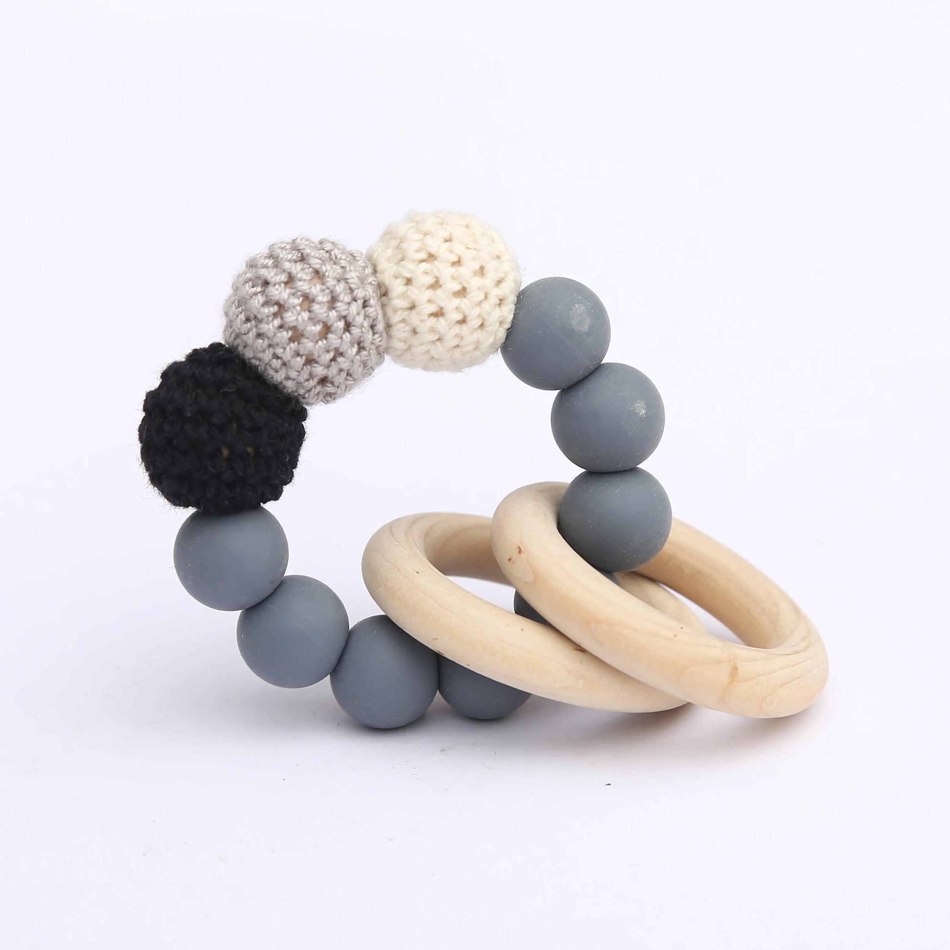 Maple Wooden Teether Rings 20PC – Safe DIY Baby Teething Toys