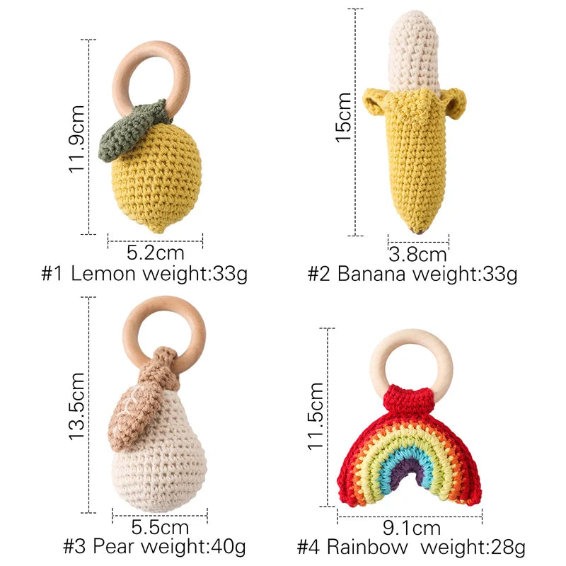 Baby Rattle Toys: Crochet, Teether & Pram Mobiles | Gifts