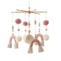Baby Wooden Crib Mobile – Musical Bed Bell Rattle Toy Gift