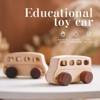Wooden Montessori Toys: Plane, Bus, Boat & More!