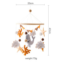 Baby Crib Mobile with Wooden Rabbit | Musical Bed Bell Toy